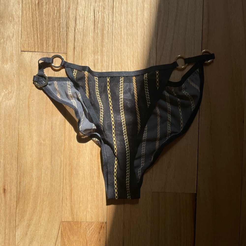 Parade Sexy Silk Mesh Cheeky Underwear with Hardware - Treasure